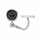 Adora Quarz Schwesternuhr mit Pulsschlageinteilung schwarz / silber  AH1003