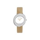 Adora Quarz Damenuhr silber / braun AD8760