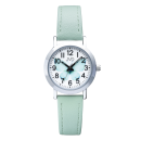 JVD Quarz Kinderuhr Schmetterlinge wei&szlig; / gr&uuml;n J7227.2