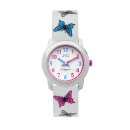 JVD Quarz Kinderuhr Schmetterlinge wei&szlig; / wei&szlig; J7142.6