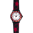 JVD Quarz Kinderuhr Fu&szlig;ball wei&szlig; / schwarz J7220.2
