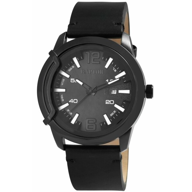 Raptor Quarz Herrenuhr  schwarz RA20355-001